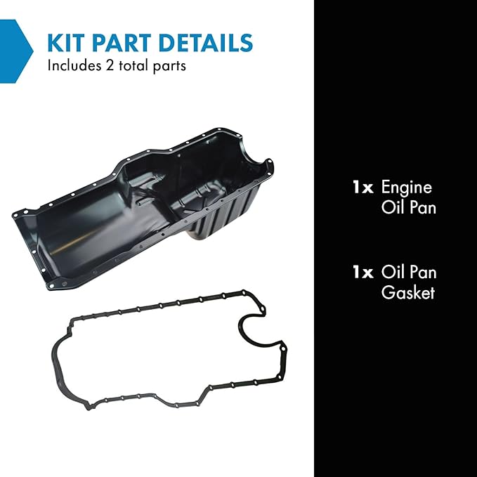 TRQ Engine Oil Pan Compatible with 1999-2004 Jeep Grand Cherokee 2000-2006 Wrangler