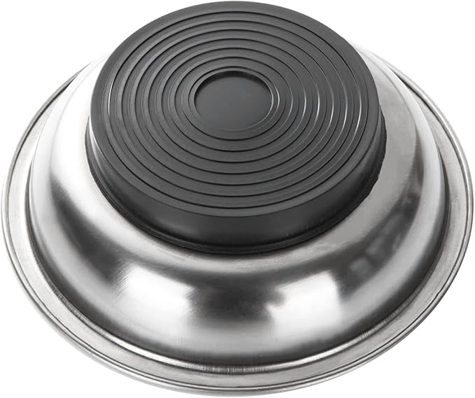 5 Pack 4.3 Inch Magnetic Parts Tray Craftsman Magnetic Tray for Mechanics Magnetic Screw Holder Magnetic Bowl for Screws Bolt Magnetic Tool Tray Stainless Steel Magnet Tray Round Magnetic Dish