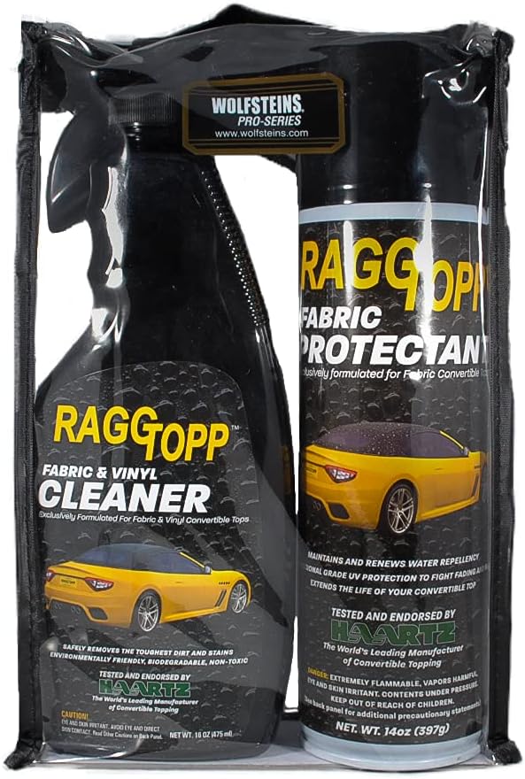 RaggTopp Fabric Conv. Top Cleaner / Protectant Kit