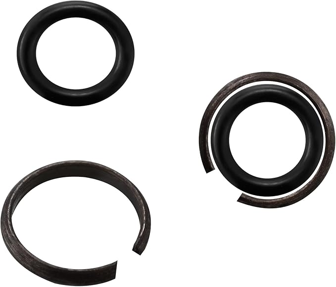 10 Packs 1/2" Impact Wrench Socket Retainer Rings with O-ring, Replacement Parts Compatible with IR, Snap-On, Chicago Pneumatic, Florida Pneumatics, and Air Cat Electric and Pneumatic Air Wrench