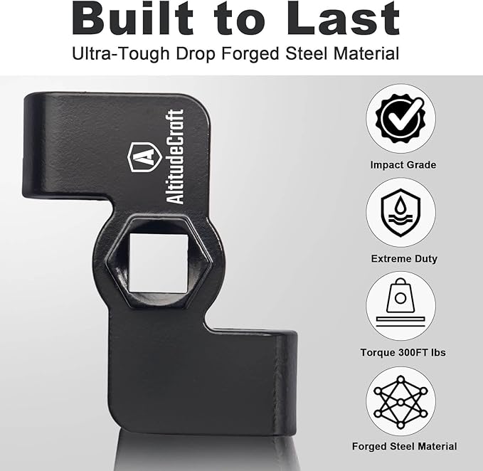 Universal Wrench Extender Adaptor, 1/2" Breaker Bars & 21mm Hex Wrench Extender Tool Drive for Repair or DIY