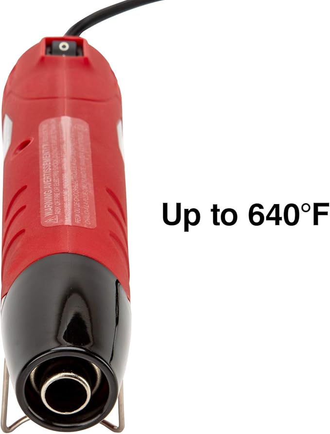 Master Appliance EC-MINI Heat Gun for Crafts, Shrink Wrap, Heat Shrink Tubing, Wire Connectors, Electrical Connectors, Epoxy Resin, Candle Making Heatgun, Embossing Hot Air Gun w/Heat Shrink Reflector