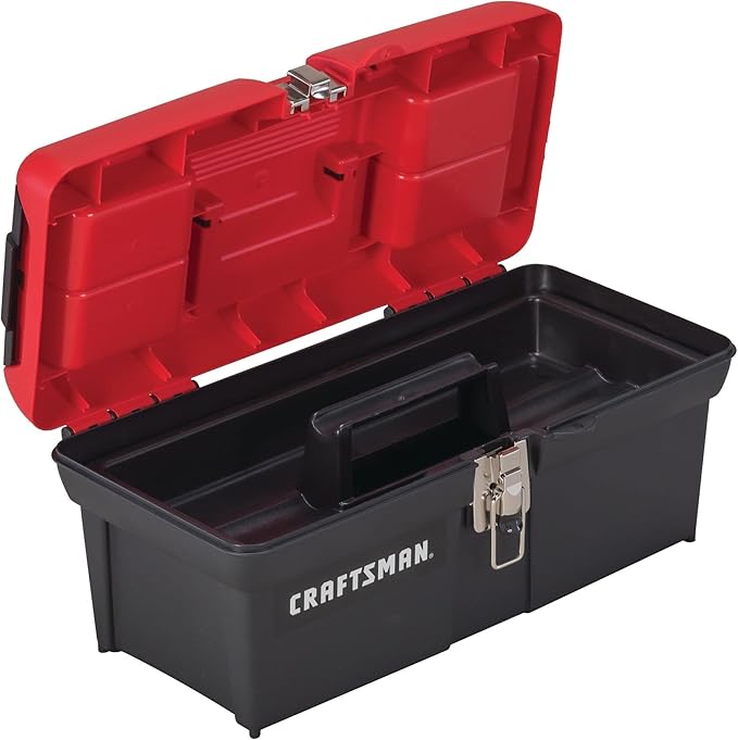 CRAFTSMAN Tool Box, Lockable, 16 in., Red/Black (CMST16901) (Pack of 6)