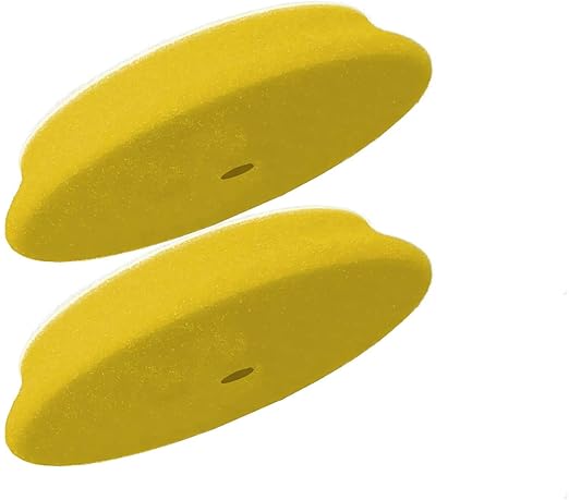 RUPES 100mm Yellow D-A Fine Dual Action Wool Polishing Pads (Pack of 2) | Ideal for Paint Correction & Gloss Enhancement | Improves Cutting Performance | Compatible with 4" Backing Plate