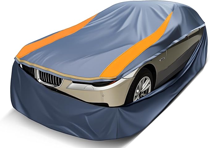 Full Enclosed Car Cover Universal Fit Wrangler 2 Door 1987-2025 YJ/TJ/JK/JL,Kia Soul,Honda fit,Chevy Trax,Encore,Kona/Veloster,HR-V 2015-2022 Fit Small SUV/Hatchback/Jeep Length up to 171 in