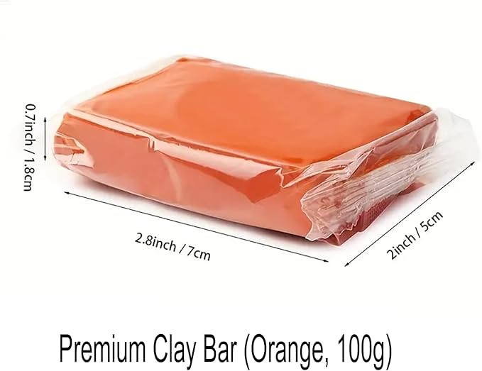 IPELY 4 Pack 100g Car Clay Bar Premium Grade, Orange Auto Detailing Magic Clay Bar Cleaner for Car Wash Car Detailing Clean Orange