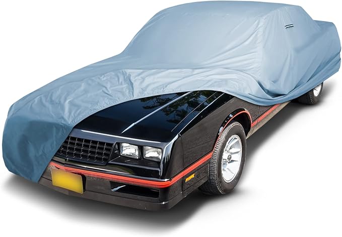 iCarCover Custom Car Cover for Chevy Monte Carlo, Waterproof All Weather Rain Snow UV Sun Protector Full Exterior Indoor Outdoor Car Cover (Year Fits 1978-1988)