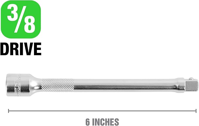 OEMTOOLS 22492 3/8 Inch Drive Extension (6 Inch), Extension Ratchet, For Extension Bar Set, For Socket Wrench Extension Set, Extension Socket
