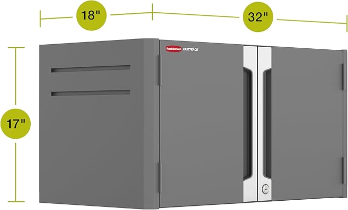 Rubbermaid FastTrack Single 2-Door Cabinet, Garage Storage Systems, Garage Organization