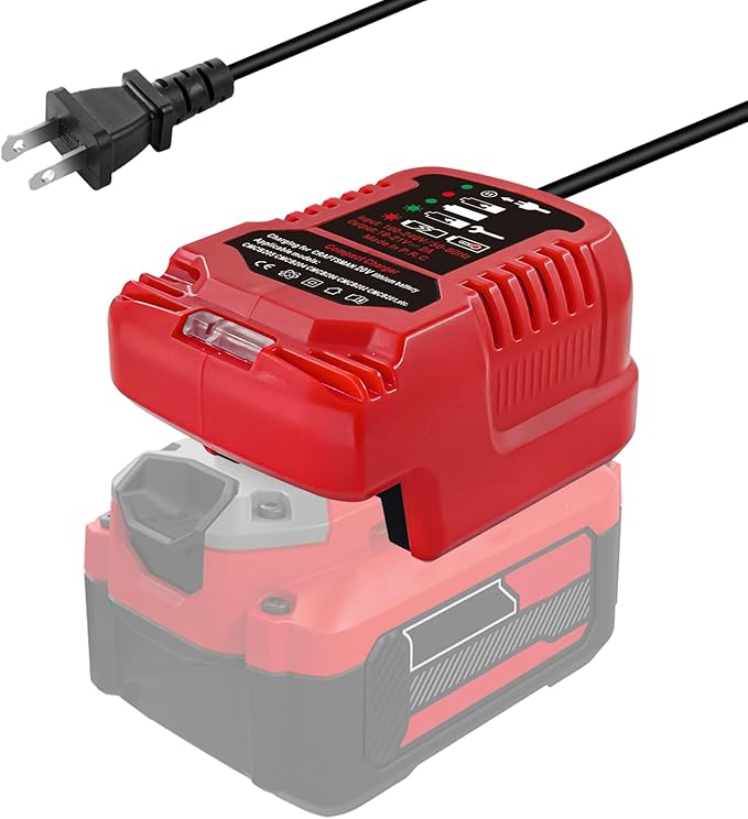 Replacement Mini Charger for Craftsman 20V Battery,Compatible with Craftsman V20 CMCB204 CMCB202 CMCB201 CMCB209 CMCB205 (Only for V20 Series，Battery Not Included)