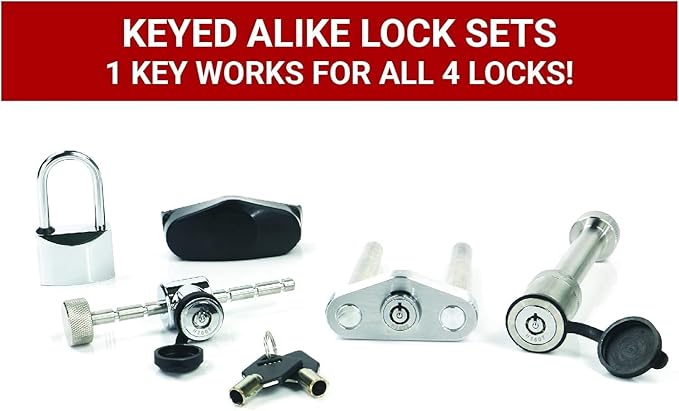 Weigh Safe Aluminum Adjustable Trailer Hitch - Towing Hitch with Built-In Tongue Weight Scale - Compatible with 2.5" Receivers - 8" Drop, Stainless Steel Tow Balls, 18,500 GTW, 4-Piece Lock Set