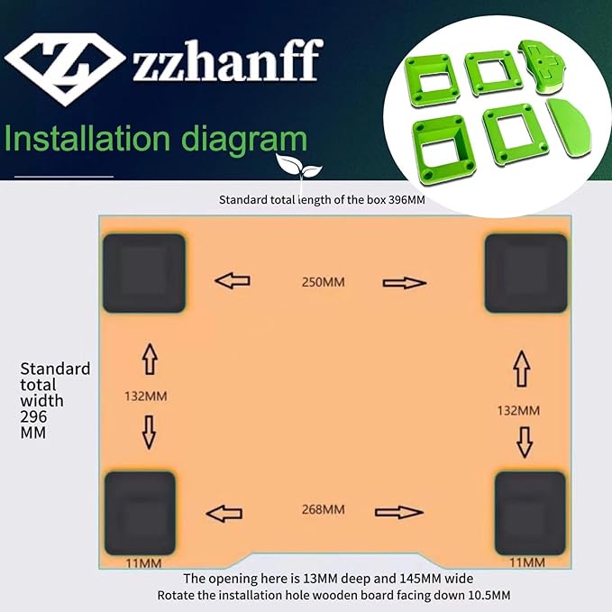 3D Printing Bottom Fixing Buckle for DIY Fun - Compatible with Festool Roll Board/Toolbox Cart, Systainer & Sortainer Modication (Only Buckle)