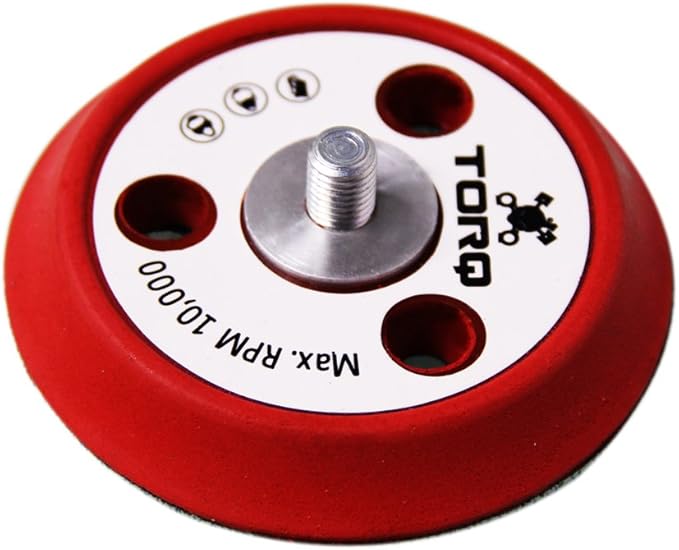 Chemical Guys Torq BUFLC_200 R5 Dual-Action Backing Plate with Hyper Flex Technology, Red (3 Inch)