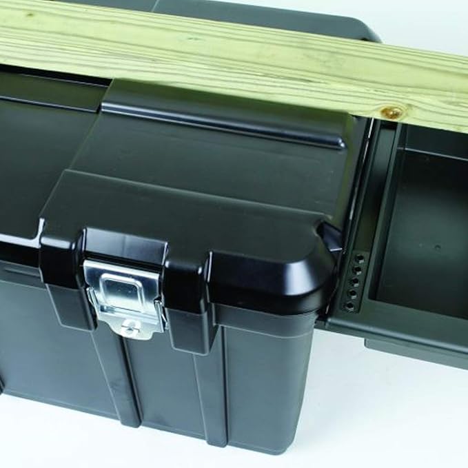 Flambeau Outdoors 6531BK Rolling Gear Storage Chest and Tool Box with Lift-Out Tray, 31-Inch,Black,One Size