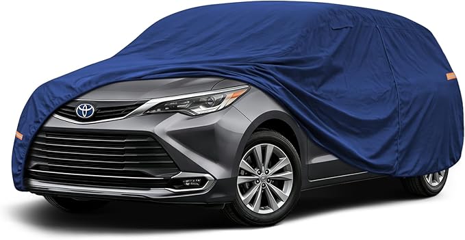 Coverlex Premium Toyota Sienna Car Cover Waterproof All Weather, Heavy Duty Car Tarp Custom Fit for 2004-2026 Toyota Sienna CE, LE, XLE, XSE, Limited, Platinum, Woodland Edition (Gen 2, 3, 4)
