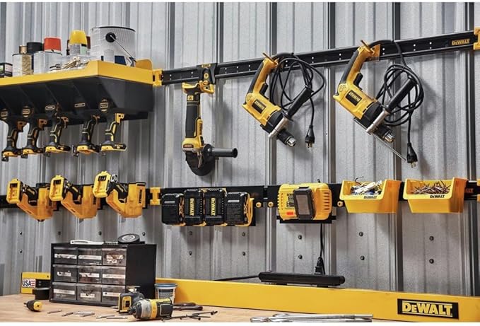 DEWALT Power Tool Organizer, 10-Piece Garage and Workshop Storage, Part of the DEWALT Storage System Lineup (DWST82825)