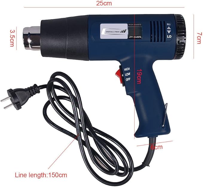 1800W Industrial Heat Gun With Digital Temperature Gauge ((2 attachments))