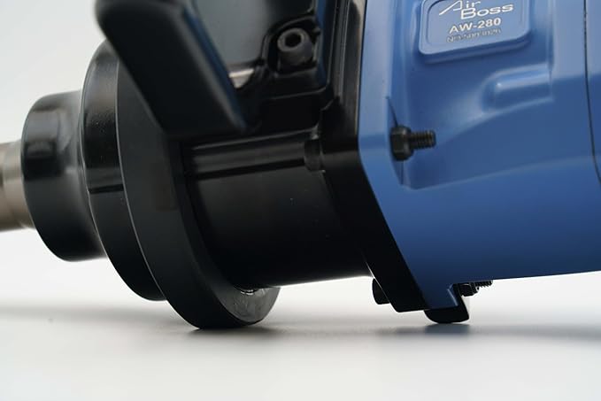 Airboss AW-280GS 1" US standard Anvil Germany Award Winning Lightweight Air Impact Wrench 2200 ft-lb Nut Busting Torque Weighs 14 lbs Twin Hammer Magnesium Alloy Design Short Anvil