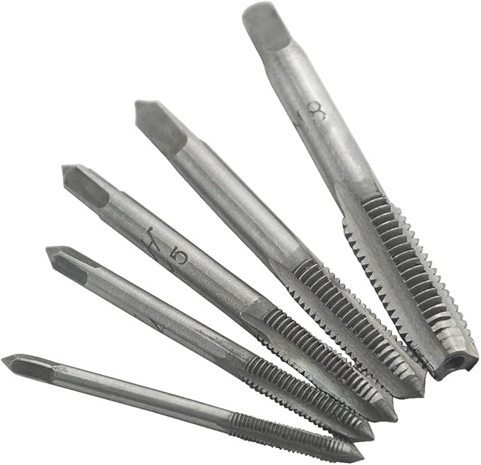 XINGYHENG Adjustable Ratchet Wheel Hand Tap Wrench holder Reversible Bothway T-Handle Manual Tapping Ratcheting Wrench 248mm with 5pcs M3 M4 M5 M6 M8 Machine Screw Thread Metric Plug T-shaped Tap