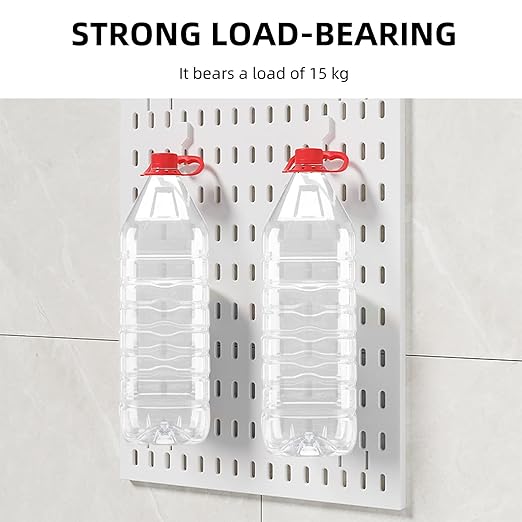 Pegboard Combination Wall Organizer Kit，4 Pegboards & 20 Accessories, Mount Display Pegboard Panel for Home Office, Gaming Room, Wall Storage,Crafts Organization,12''x12'' Each (White)
