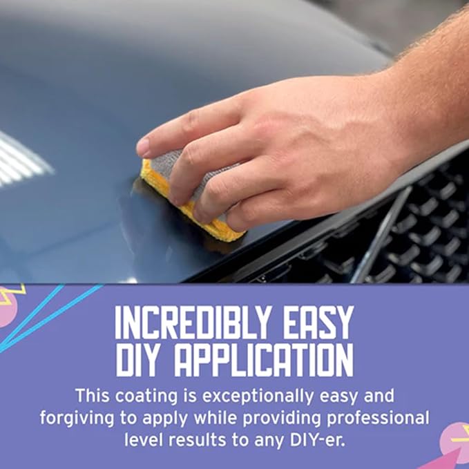Ethos EZPZ Ceramic Coating for Cars – Advanced Ceramic Polymer Car Coating, Easy DIY Application, Extreme Hydrophobic Protection, Ultra-Slick Gloss Finish, Long-Lasting Paint Protection