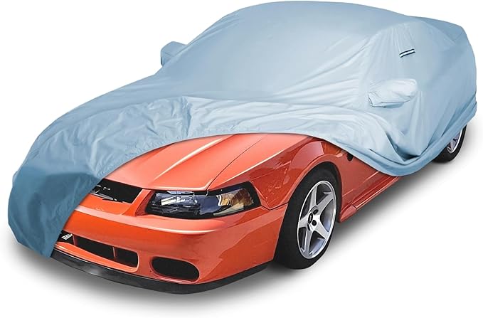iCarCover Premium Car Cover for 1994-1998 Ford Mustang Roush Heavy Duty Waterproof All-Weather Automobiles Custom Fit Indoor Outdoor UV Snow Protection Covers with Straps and Bag