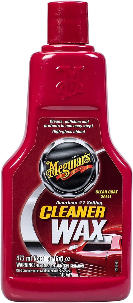 Meguiar's Cleaner Wax - Liquid Car Wax, Cleans, Polishes and Protects Your Vehicle - Easy to Use, Long-lasting Shine - 16 Oz