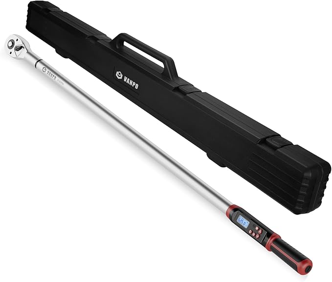 VANPO Digital Torque Wrench 3/4-Inch Drive 32-626 Ft-lb./42.5-850Nm, Dual-Direction, 4 Measurement Mode, Heavy Duty Electronic Torque Wrench with Buzzer & LED Indicator for Truck,Car