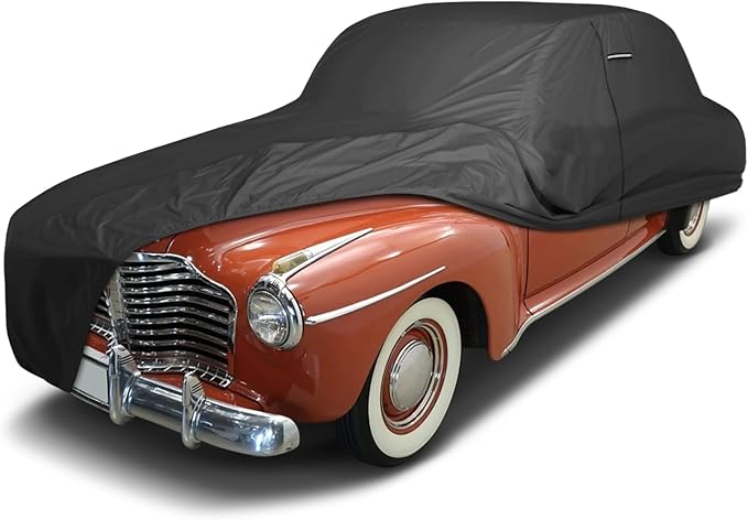 iCarCover Premium Custom Car Cover for 1940-1942 Buick Super Heavy Duty Waterproof All Weather Rain Snow UV Sun Protector Custom Fit Full Exterior Indoor Outdoor Protection Car Cover (Black)
