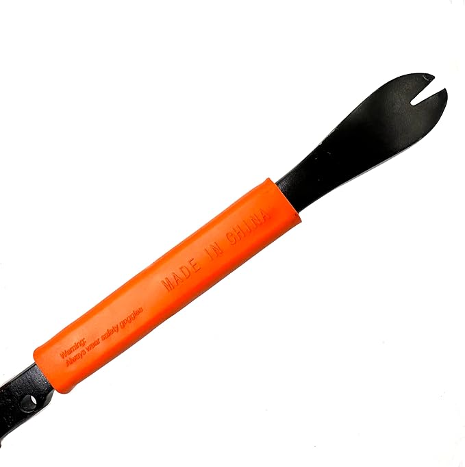25-346 8'' Precision Nail Puller Cats Paw Pry Bar, Forged High Carbon Steel & Ergonomic Soft Grip, Crow Bar Tool for Prying, Scraping, Lifting, Pulling
