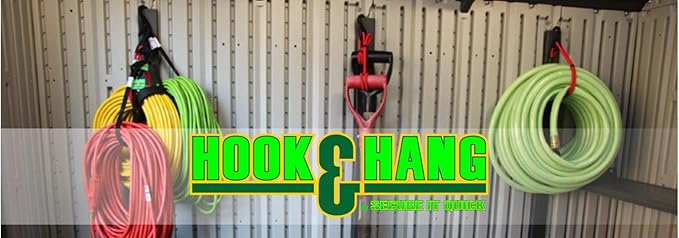 Hook & Hang Bungee Cords - Storage & Organization Cords - Hang Hoses, Cords, Ladders, Bikes, Tools & More. an Incredible Organizer! (3 PK, Yellow)