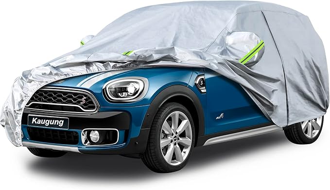 Kaugung 6 Layers Car Cover Custom Fit Mini Countryman from 2010 to 2025, Waterproof All Weather Resistant Outdoor Indoor Sun Rain Dust Snow Protection.(USA Warehouse,Within 3-7 Days)