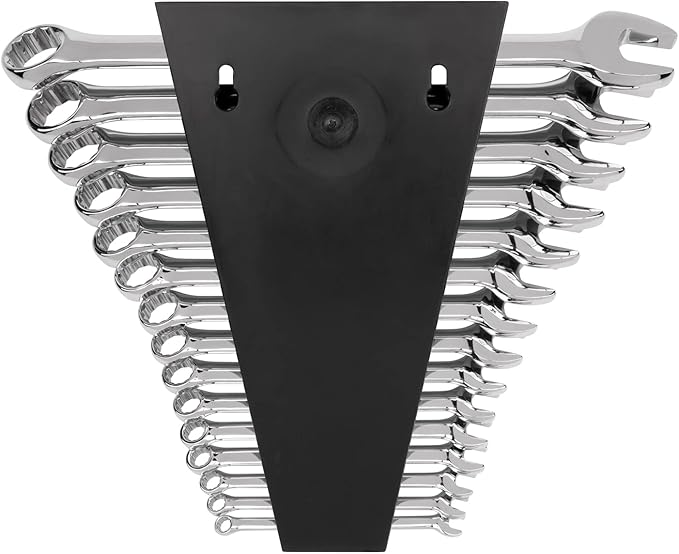 TEKTON Combination Wrench Set with Rack, 15-Piece (1/4-1 in.) | WCB92106