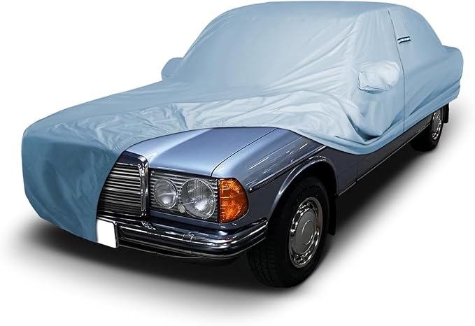 iCarCover Premium Car Cover for 1980-1994 Mercedes-Benz 200E, 230E, 280E, 200CE Heavy Duty Waterproof All-Weather Automobiles Custom Fit Indoor Outdoor UV Snow Protection Covers with Straps and Bag