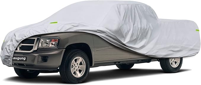 Kaugung Truck Cover Fit Dodge Ram Dakota from 1999 to 2024, Waterproof All Weather Full Pickup Cover, Outdoor Sun UV Rain Dust Protection.(from US Warehouse, Arrive Within 3-7 Days)