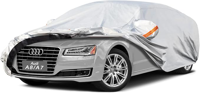 6 Layer Car Cover Custom Fit Audi A7 Sportback (2010-2025) Waterproof All Weather, Heavy Duty Outdoor Snow Sun Rain Uv Protection (Ships from US Warehouse, Delivery 3-8 Days)