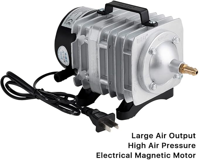 Cloudray 60W Air Compressor Electrical Magnetic Air Pump for CO2 Laser Engraving Cutting Machine ACO-328 220V 50Hz