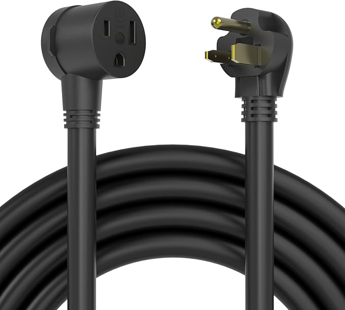 YESWELDER 20ft 250 Volt Welder Extension Cord 8 AWG Power Extension for Welding Machines， NEMA 6-50P to 6-50R