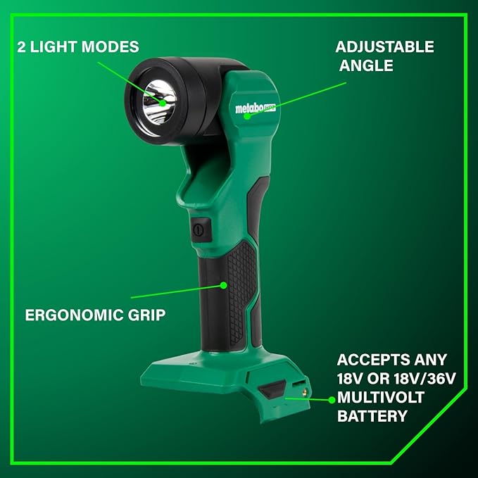Metabo HPT 18V MultiVolt™ Cordless Driver Drill, Impact Driver, Reciprocating Saw, and Torchlight 4-Pc Combo Kit | Includes 2-18V 2.0Ah Batteries | Lifetime Tool Warranty | KC18DEX4