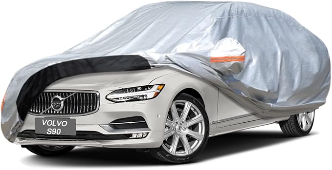 Car Cover Custom Fit Volvo S90 (2016-2025) Waterproof for Automobiles, Oxford Sun Rain Dust Snow Protection (Ships from US Warehouse, Delivery 3-8 Days)