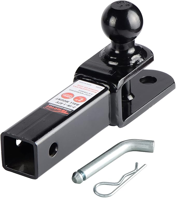 84209 2 inches ATV Receiver Hitch 3 in 1 Ball Mount with 2 inches Ball