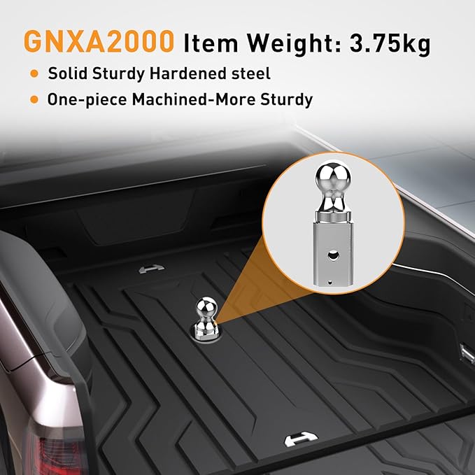 Nilight GNXA2000 Gooseneck Hitch Ball Compatible with B&W Trailer Hitches, 2-5/16 Inch Replacement Gooseneck Tow Hitch Ball 30,000lbs Load Capacity