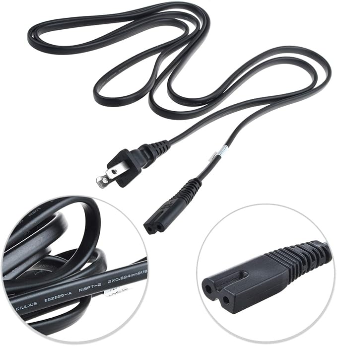 AC Charging Power Cord Lead Compatible with Viking 12V/24V 3400 Peak Amps Jump Starter 57084