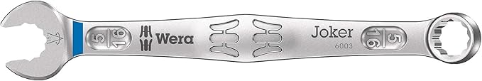 WERA - 05020235001-9642 Magnetic Rail 6003 Joker Imperial 1 Ring Spanner Set, 8 Pieces