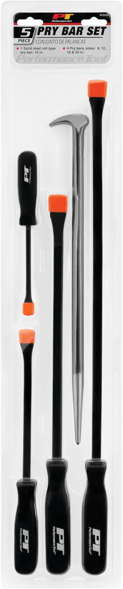 Performance Tool W2025 Pry Bar Set, 5-Piece