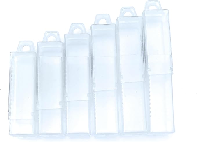 FTG USA Storage Container 6 Piece Extendable Plastic Box Used as Storage Case for Countersink and Replacement Drill Bits