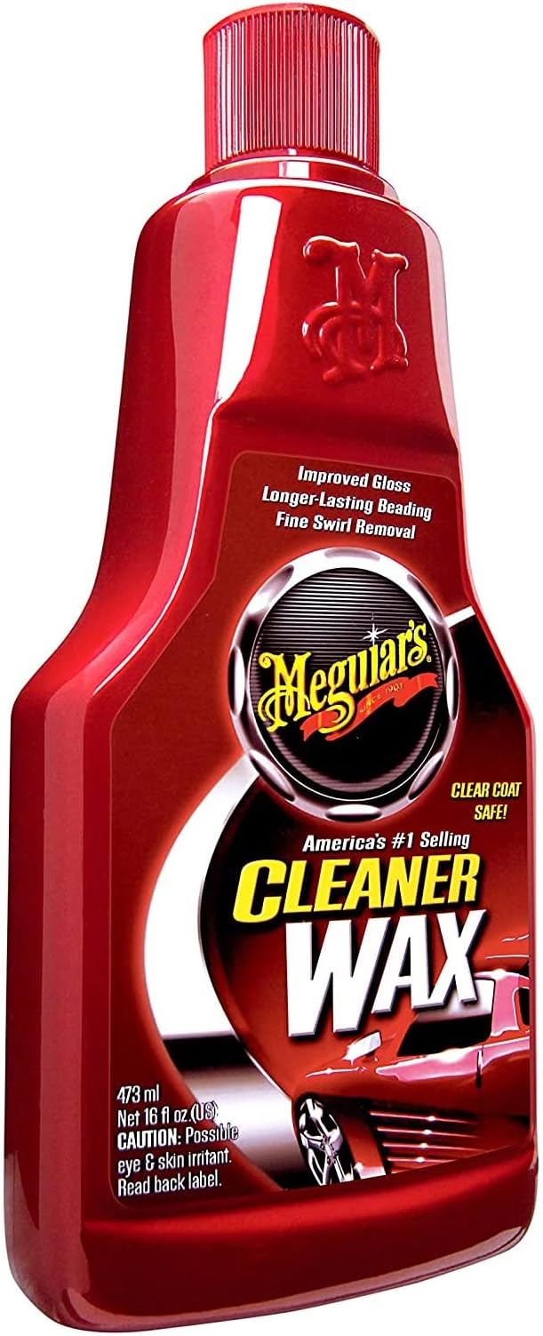 Meguiar's Cleaner Wax - Liquid Car Wax, Cleans, Polishes and Protects Your Vehicle - Easy to Use, Long-lasting Shine - 16 Oz