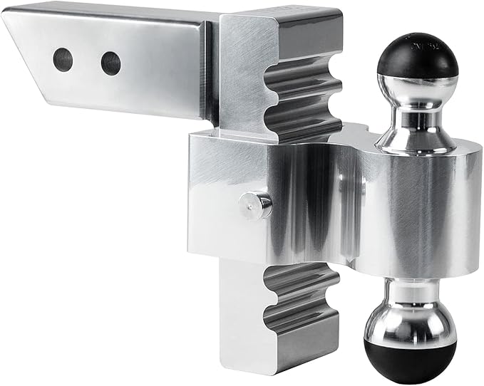 ANDERSEN HITCHES | Rapid Hitch | 6" Drop/Rise 2-2-5/16" Dual Greaseless Alumiball | Adjustable Ball Mount Fits 2-1/2" Receiver | 3405-25