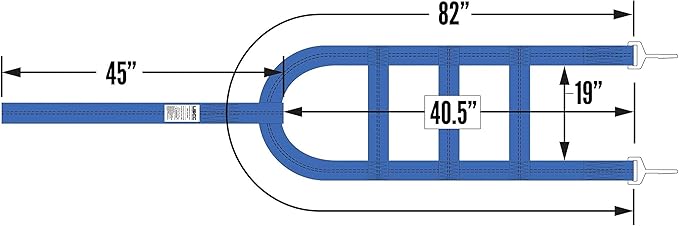 US Cargo Control Large Tow Dolly Basket Straps with Snap Hooks (4 Pack), for Wheel Tire Sizes 17 Inches or Larger, 3,333 Pound Working Load Limit