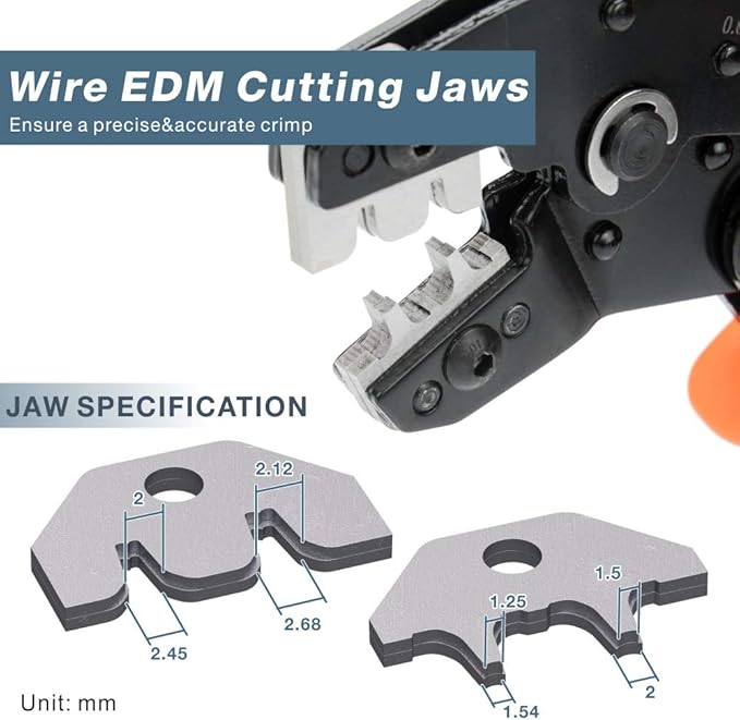 iCrimp SN-01BM Ratchet Crimper AWG28-20 for XH2.54/3.96,PH2.0,PX,JST,Molex Terminal
